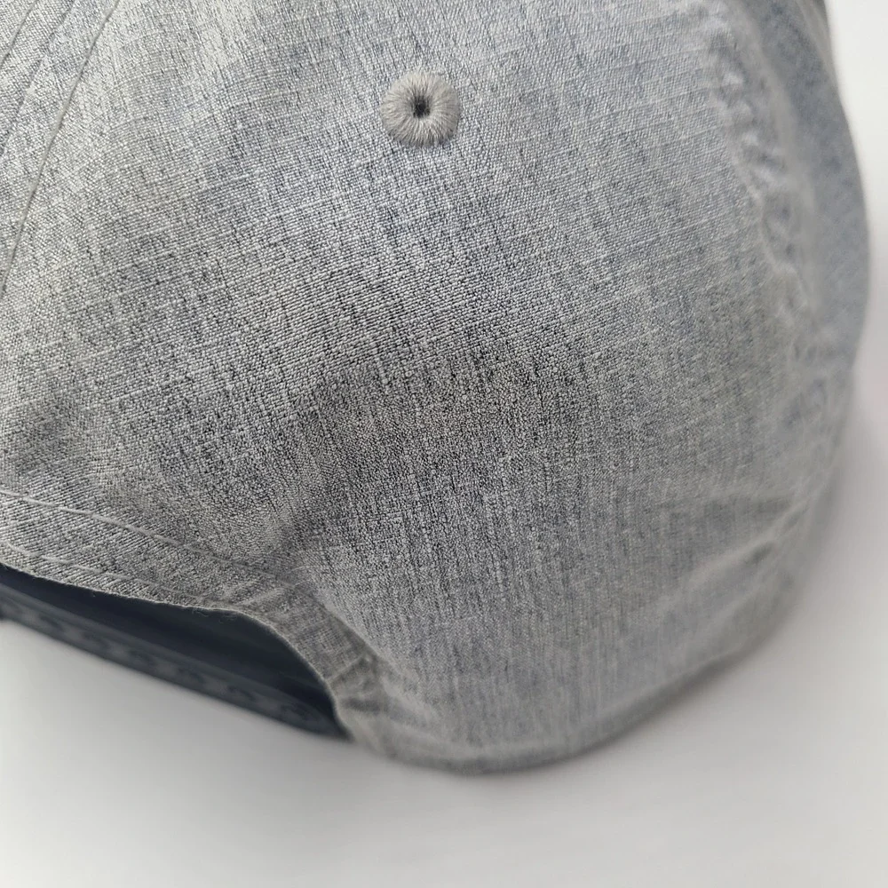 Volcom Hat‎ Snapback Grey Black Distressed Skate Skateboard Surf Casual Logo Men